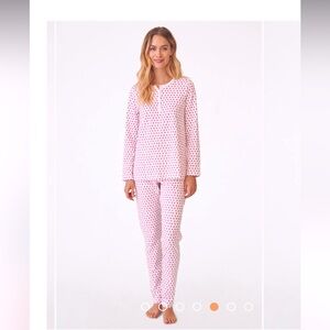 Roller Rabbit NWOT Wms Long PJ Set - Heart Pattern